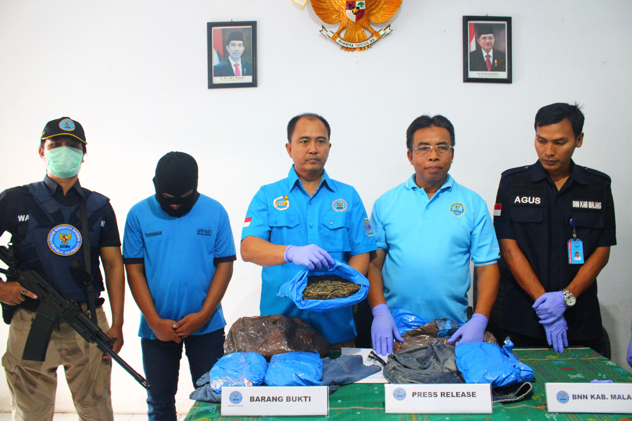 Press Rilis Ungkap Kasus Narkotika Ganja