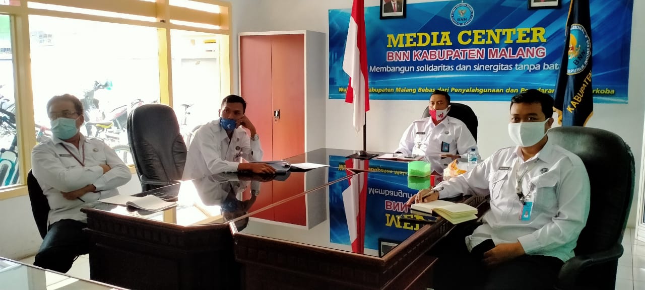 Video Conference minggu pertama bulan Agustus bersama BNN RI