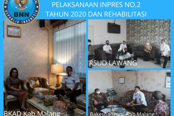 Koordinasi Bakesbangpol, BKAD Kabupaten Malang, dan RSUD Lawang terkait pelaksanaan Inpres no.2 Tahun 2020