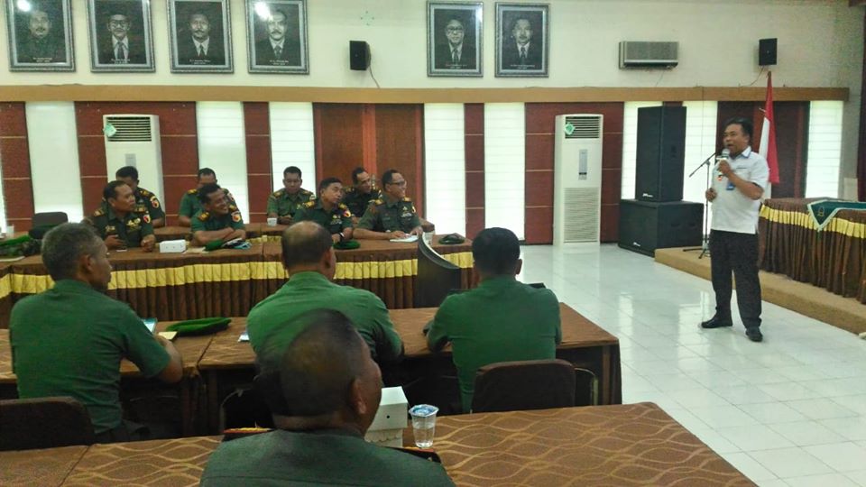 Kegiatan Sosialisasi P4GN pada Apel Danramil dan Babinsa Tersebar TA 2019 Kodim 0818/ Kab. Malang - Batu