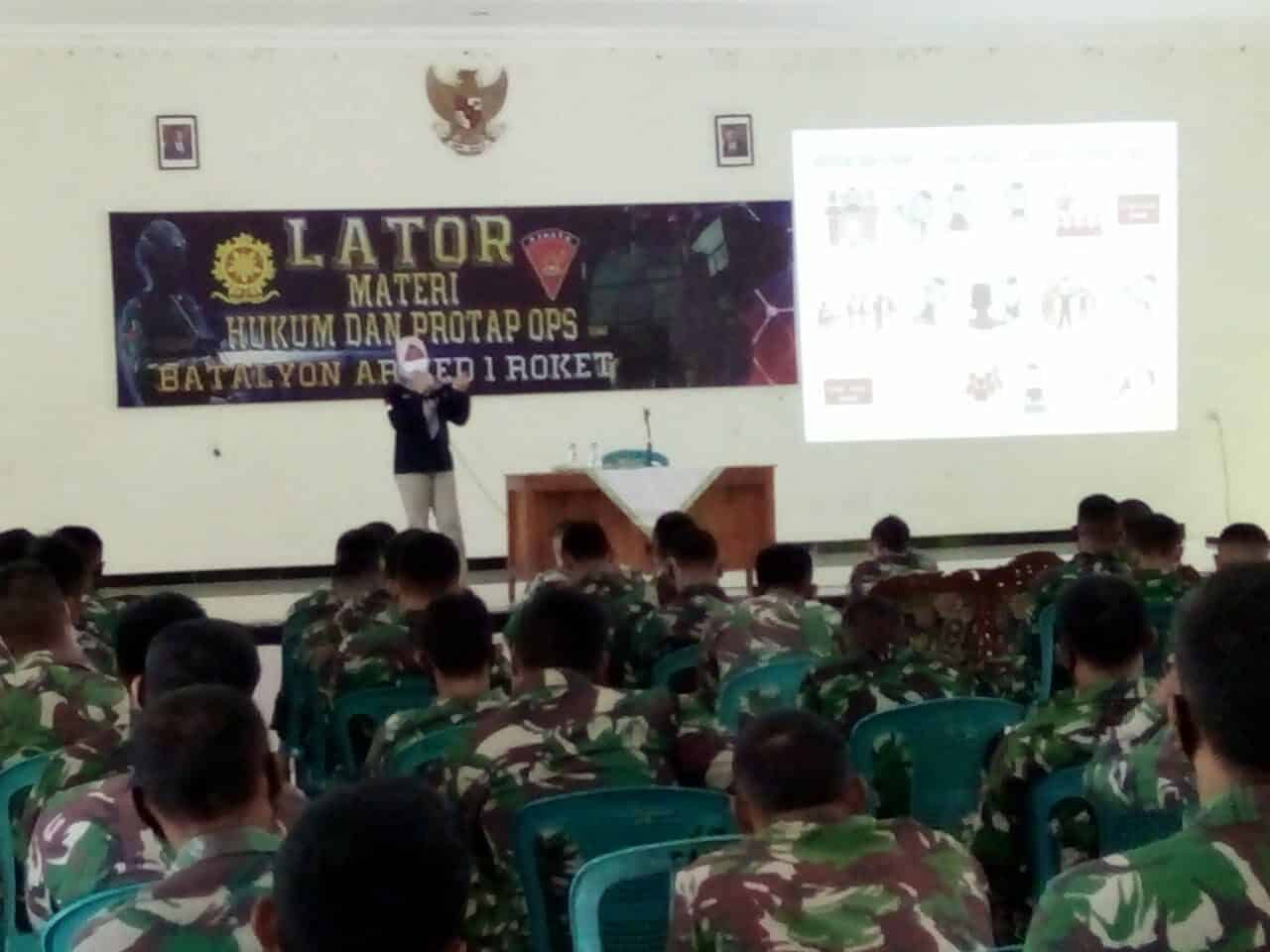 Sosialisasi P4GN Di Lingkungan Yonarmed 1 Roket/1/2 Kostrad