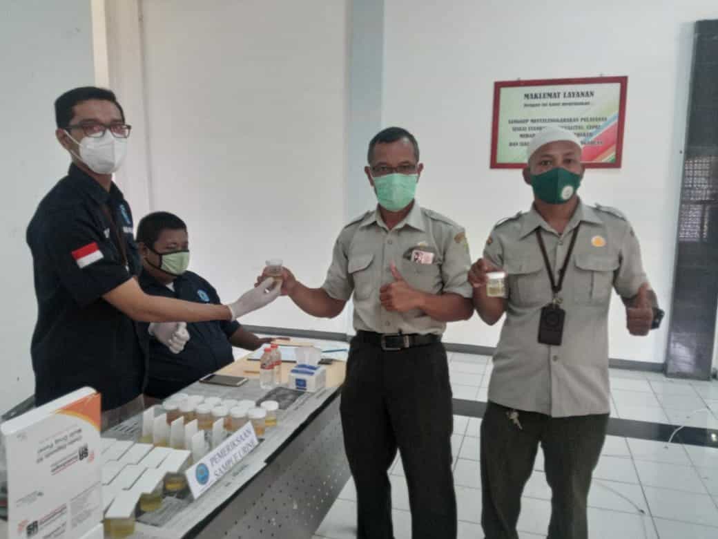 Diseminasi Informasi P4GN dan Screning Tes Urine di Lingkungan Polbangtan