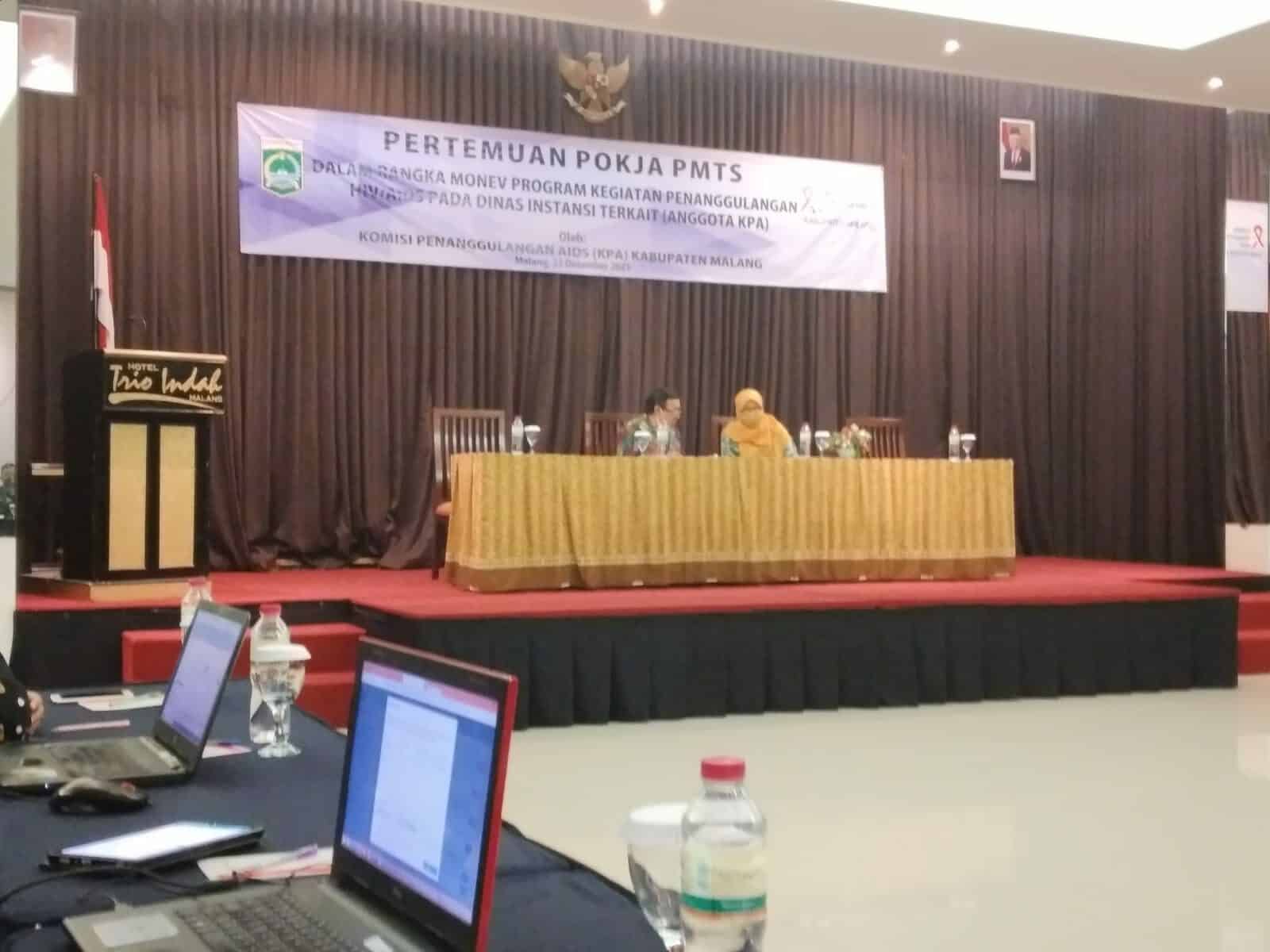 Pertemuan Pokja PMTS dalam rangka monev program kegiatan penangulangan HIV/AIDS