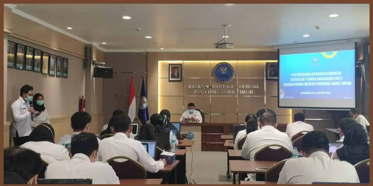 BNN Kabupaten Malang Mengikuti Giat Penyusunan Laporan Keuangan Unaudited Semester I T.A. 2022