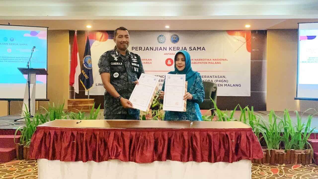 BNN Kabupaten Malang Jalin Sinergitas dengan Tim Penggerak Pkk Kabupaten Malang Melalui MOU