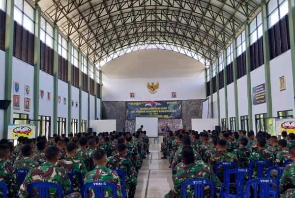 Kepala BNNK Malang ajak Personil TNI Bersama Sama Perangi Bahaya Penyalahgunaan Narkoba