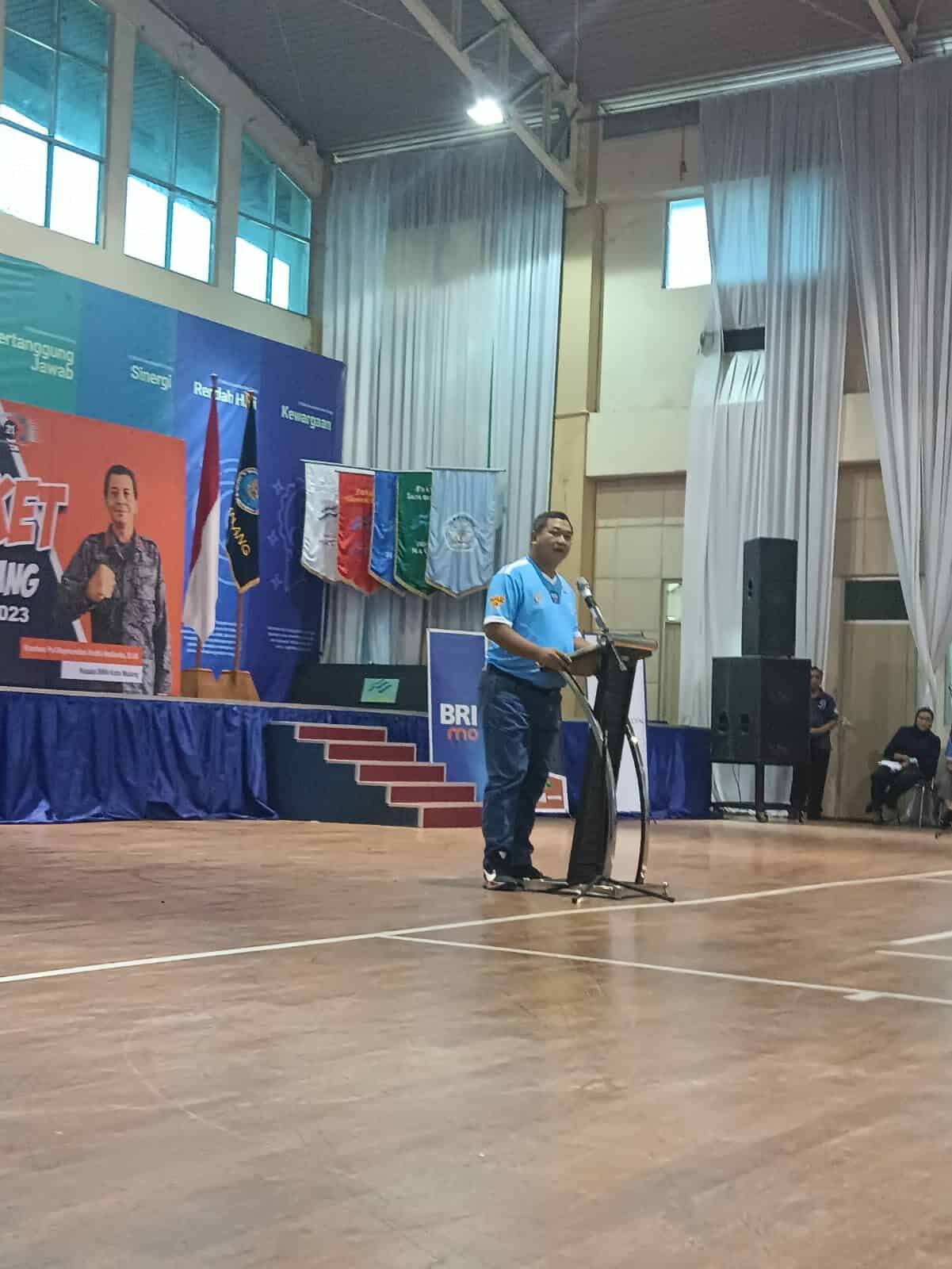 BNN Kabupaten Malang Turut Andil Ambil Peran Pembukaan Turnamen Basket BNNP Jatim